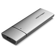 Vention M.2 NVMe SSD Enclosure (USB 3.1 Gen 2-C) Gray Aluminum Alloy Type - Externes Festplattengehäuse