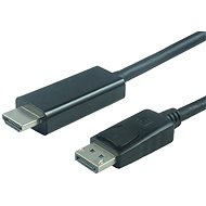 Videokabel PremiumCord Displayport - HDMI Anschluss von zwei Metern schwarz