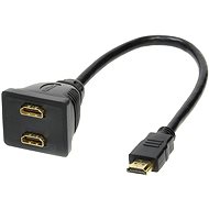 ROLINE HDMI  M --> 2x HDMI F, vergoldete Anschlüsse - Splitter