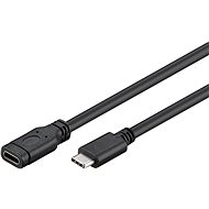 PremiumCord Verlängerungskabel USB 3.1 Stecker C/male - C/female, schwarz, 1m - Datenkabel