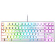 Xtrfy K4 TKL RGB, Kailh Red, Weiß (US) - Gaming-Tastatur