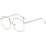 Computerbrille VeyRey Blaues Licht blockierende Brille Quadrat Ernstep Silber