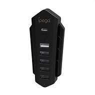 iPega P5036 USB/USB-C HUB für PS5 6in1 Schwarz - USB Hub