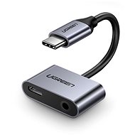 Ugreen Type-C (USB-C) To 3,5 mm Jack (F) + Type-C (F) Adapter Silver - Adapter