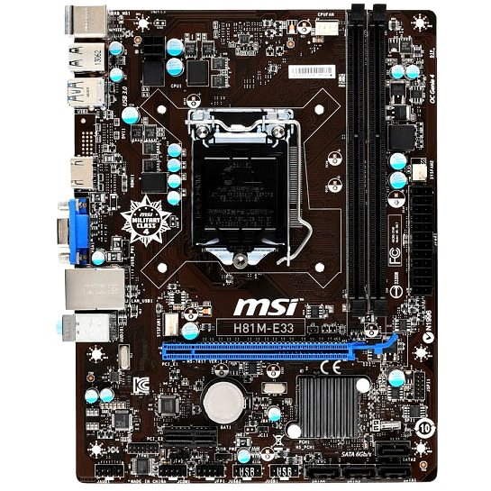 Мат плата msi h81m e33 какая видеокарта подойдет