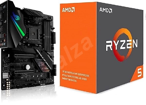 Asus Action Pack Mb Rog Strix X470 F Spiel Cpu Amd Ryzen 5 1600x Set Alza De