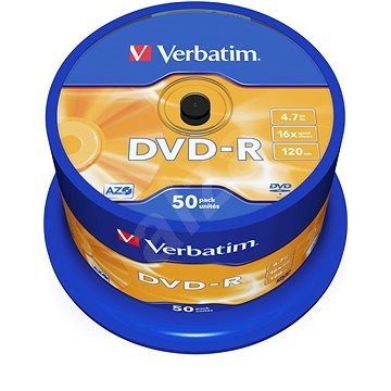 Verbatim DVD-R 16x, 50ks cakebox - Medien