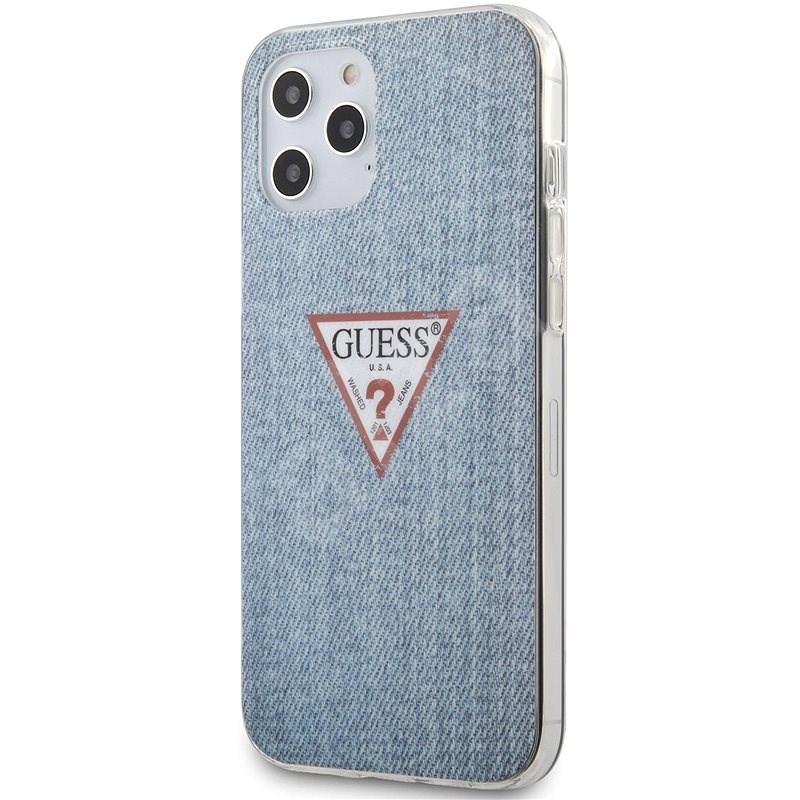 Guess Pc Tpu Denim Fur Apple Iphone 12 Pro Max Light Blue Handyhulle Alza De