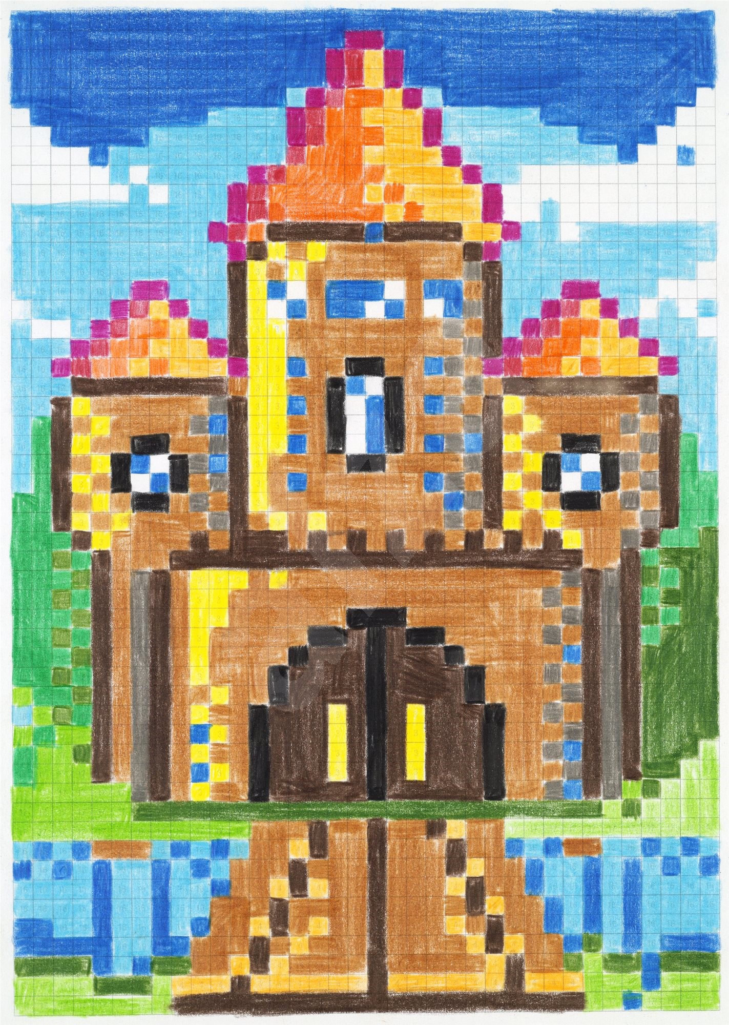 Buntstifte FaberCastell Grip 2001 + PixelIt Malvorlagen