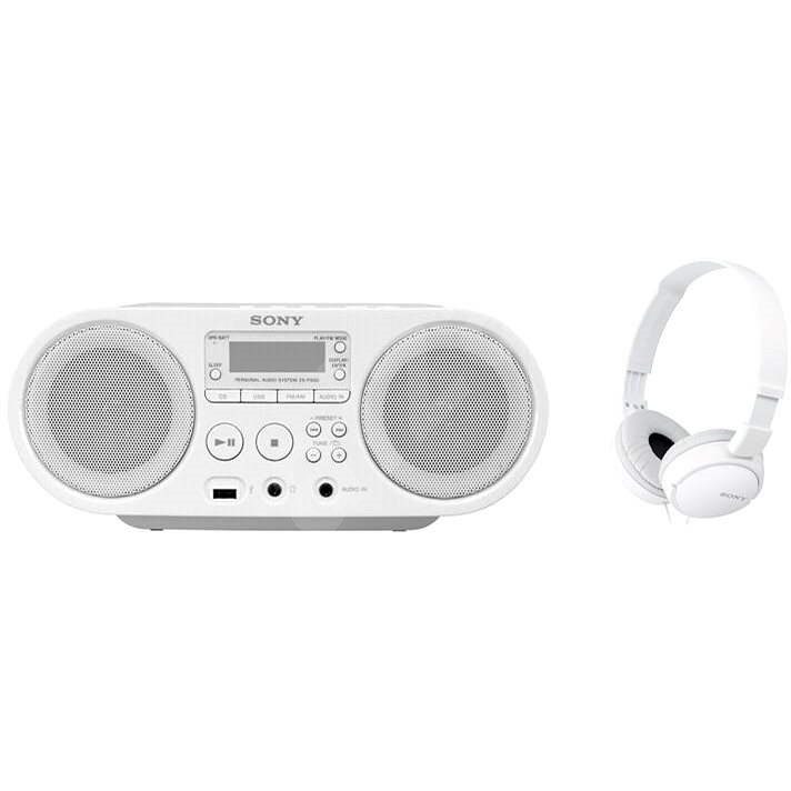 Sony ZS-PS50W + MDR-ZX110 - Radiorecorder