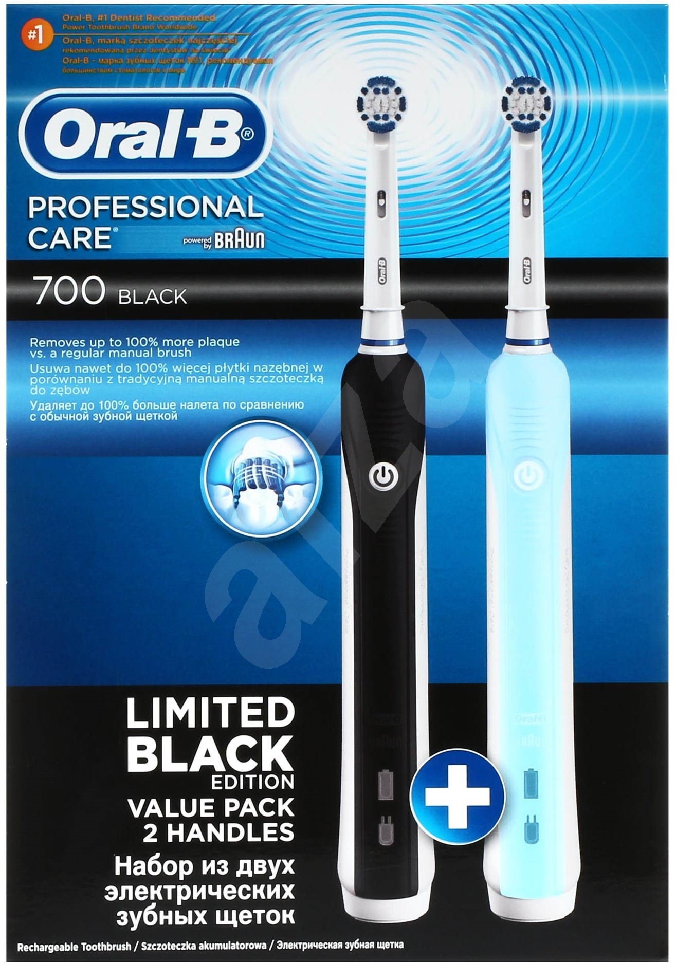 Oral B Professional Care DUO PACK PC 700 Schwarz + PC 500 Elektrische