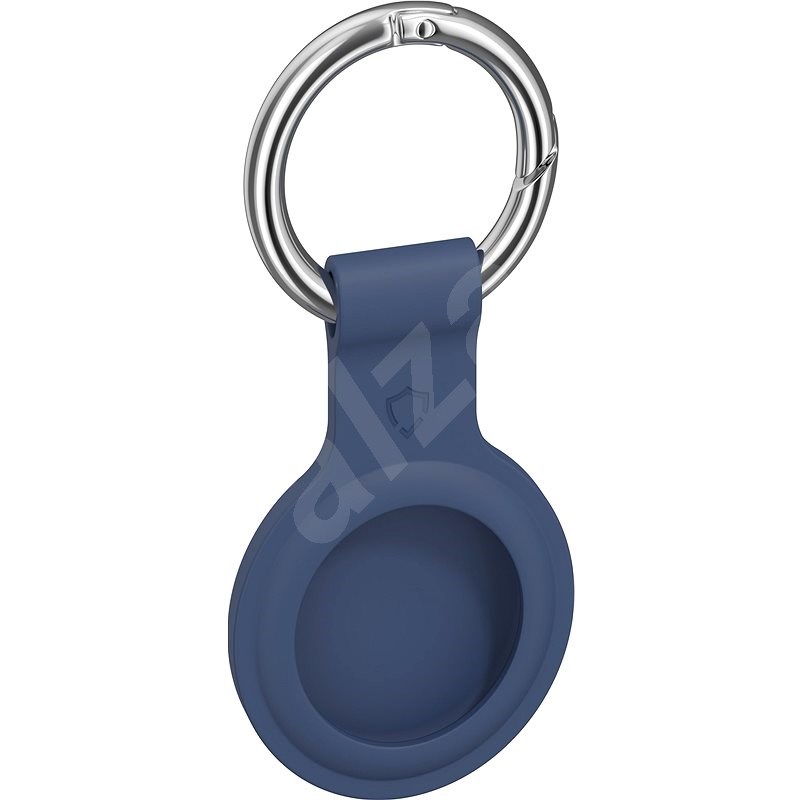 AlzaGuard Silikon-Schlüsselanhänger für Airtag blau - AirTag Schlüsselanhänger