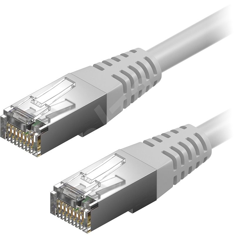 AlzaPower Patch CAT5E FTP 3m grau - Netzkabel
