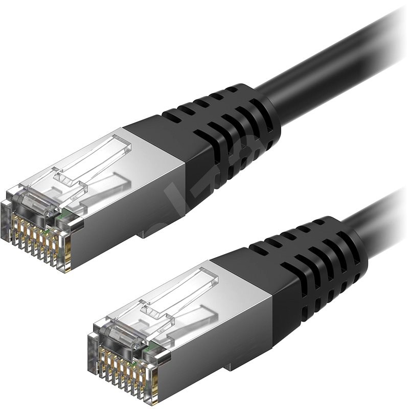 AlzaPower Patch CAT5E FTP 1 m - schwarz - Netzkabel