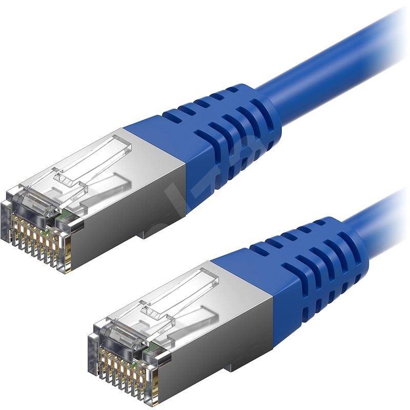AlzaPower Patch CAT5E FTP 0,5 m - blau - Netzkabel