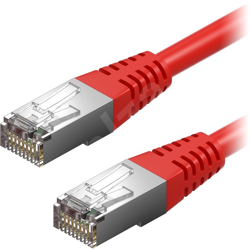 AlzaPower Patch CAT5E FTP 1 m - rot - Netzkabel