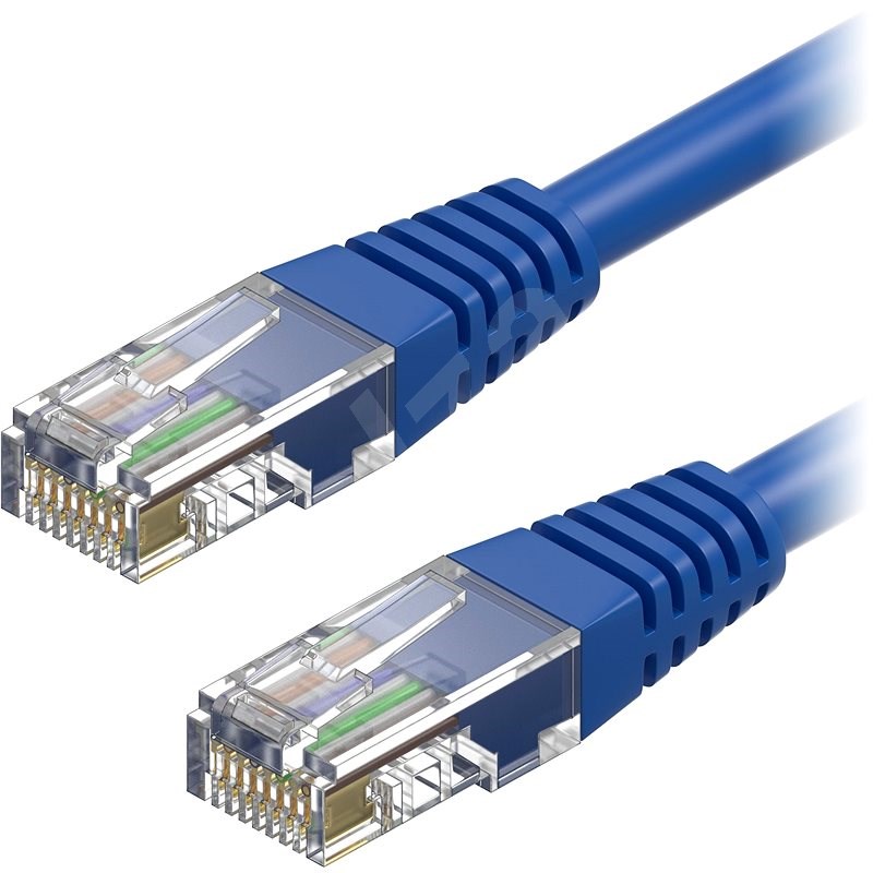 AlzaPower Patch CAT5E UTP 2 m - blau - Netzkabel