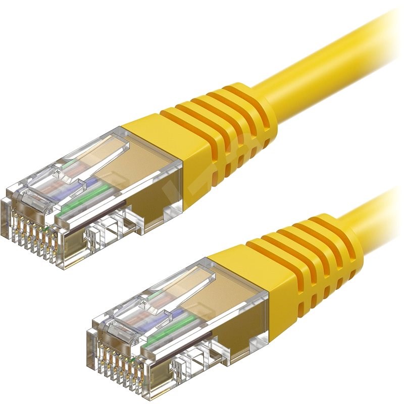 AlzaPower Patch CAT5E UTP 7m gelb - Netzkabel