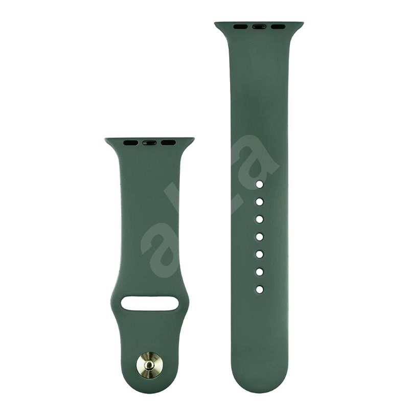 COTEetCI Silikon Sportarmband für Apple Watch 38 / 40 / 41 mm dunkelgrün - Armband