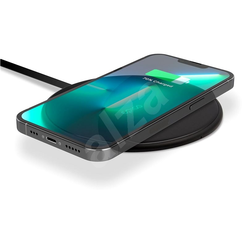 Epico Ultraslim 10W Wireless Charger mit integriertem Kabel - schwarz - Kabelloses Ladegerät