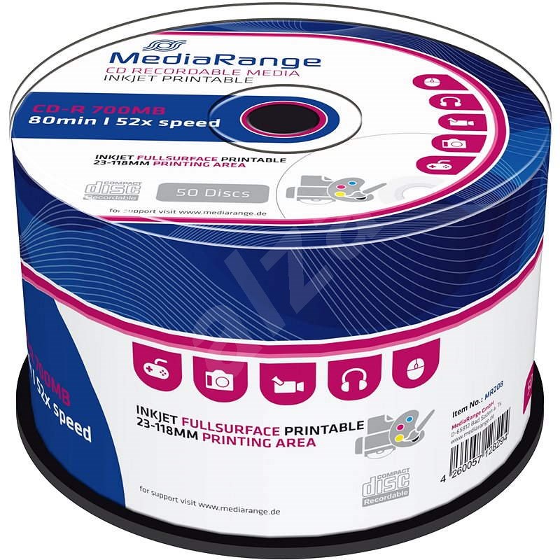 MediaRange CD-R Inkjet Printable 50 Stk Cakebox - Medien