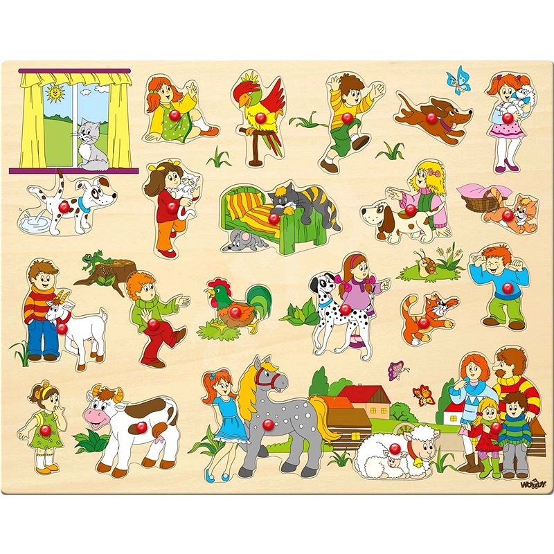 Woody Puzzle mit Greifhilfe - groß - Puzzle