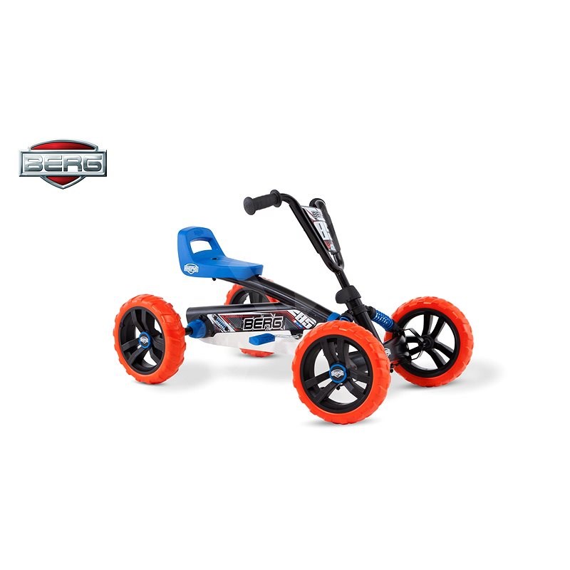 Berg Buzzy Nitro Go-Kart - schwarz, orange und blau - Tretvierrad