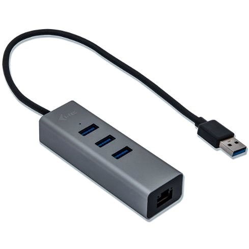 I-TEC USB 3.0 Metal 3-ports mit Gigabit Ethernet - USB Hub