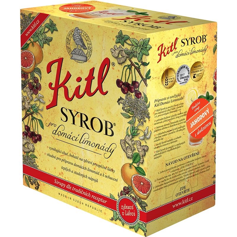 Kitl Syrob Strawberry 5l Bag-in-box - Syrup