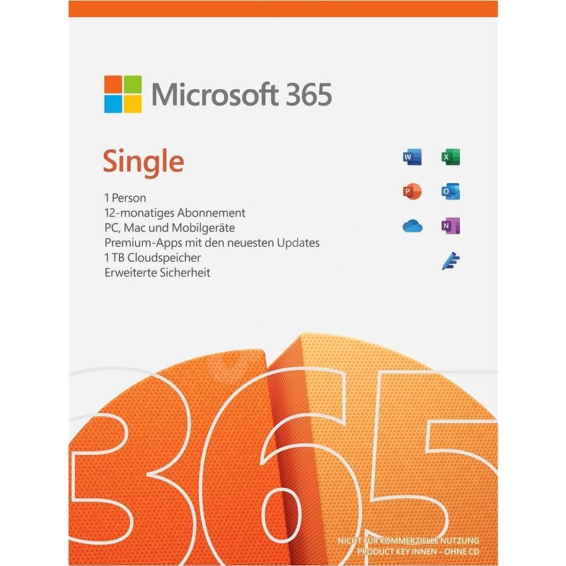 Microsoft 365 Personal (elektronische Lizenz) - Office für einen neuen PC - Lizenz