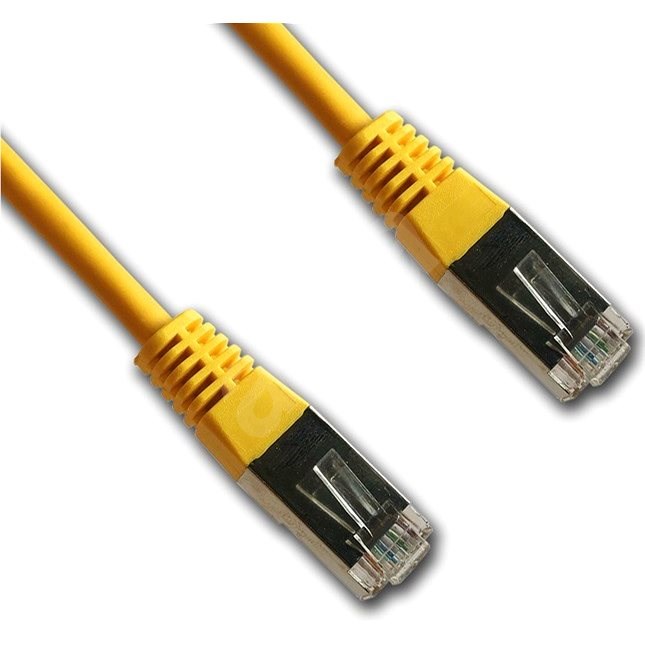 Datacom Netzwerkkabel CAT5e FTP gelb 0,5 m - LAN-Kabel