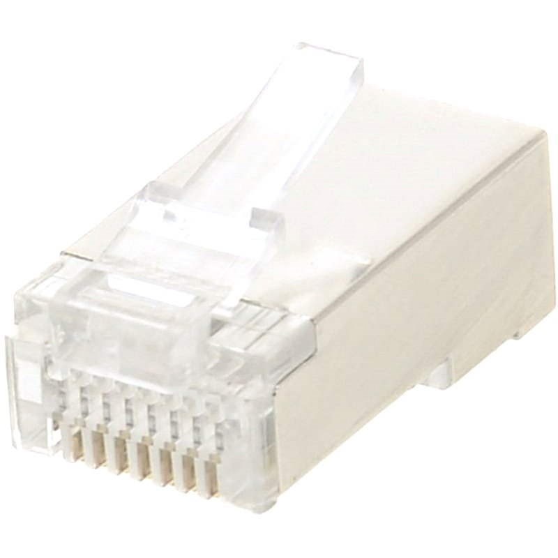 100er Pack Verbindungsstecker, Datacom, RJ45, CAT5, STP, 8P8C geschirmt, nicht verdrahtet - Steckverbinder