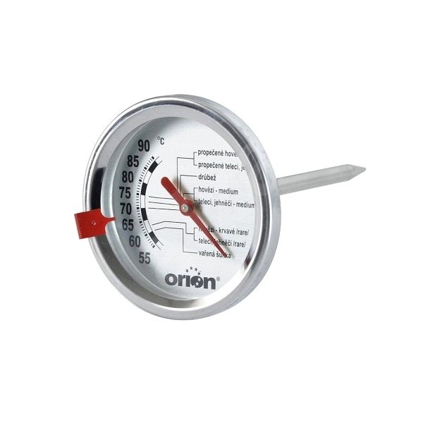 Backofenthermometer aus Edelstahl zur Zubereitung von Fleisch - Küchenthermometer