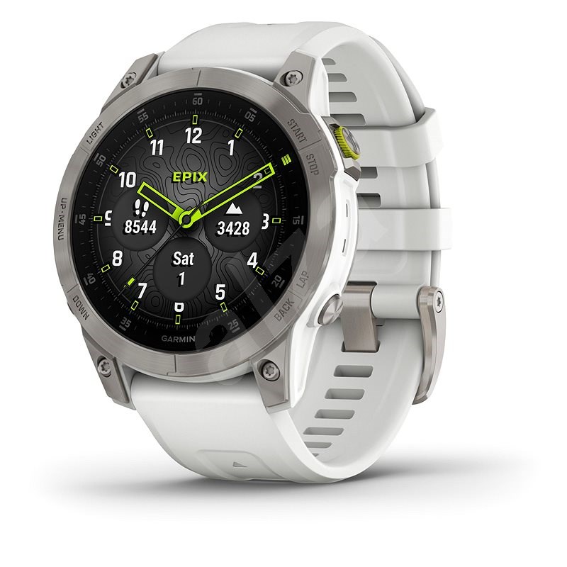 Garmin Epix PRO Sapphire Titan/White Band - Smartwatch