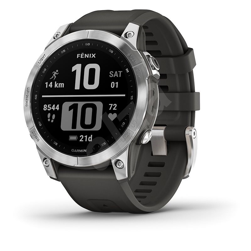 Garmin Fenix 7 PRO Silver/Graphite Band - Smartwatch