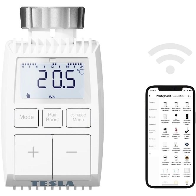 Tesla Smart Thermostatventil - Thermostatkopf