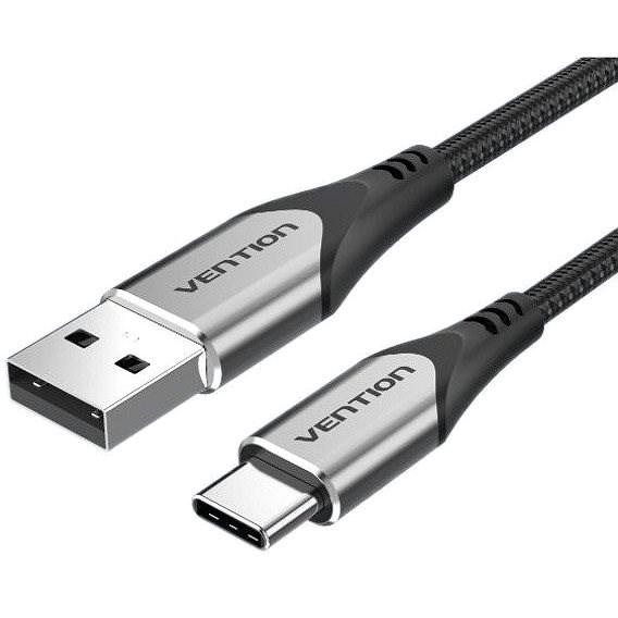 Vention Type-C (USB-C) <-> USB 2.0 Cable 3A Gray 2m Aluminum Alloy Type - Datenkabel