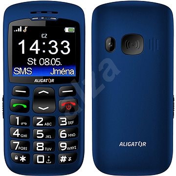 Aligator A670  Senior Blue + Tischladestation - Handy