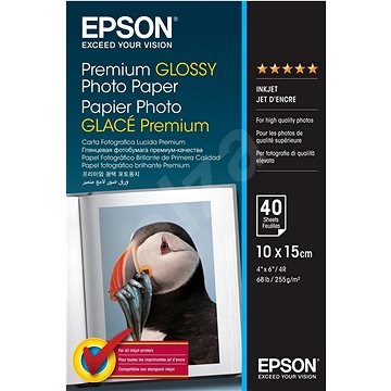 Epson Paper Premium Glossy Photo 10 x 15 40 Blatt - Fotopapier