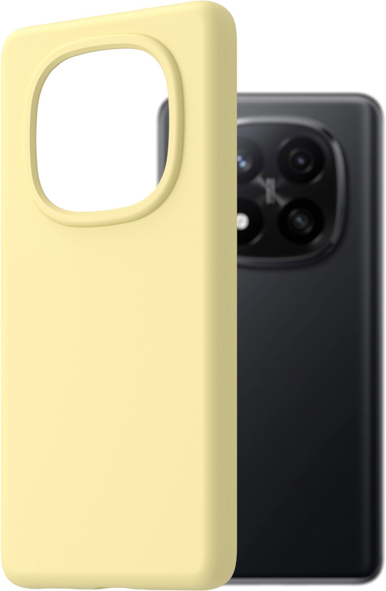 kompatibel AlzaGuard Premium Silicone Case für Xiaomi Redmi Note 14 Pro+ gelb Image