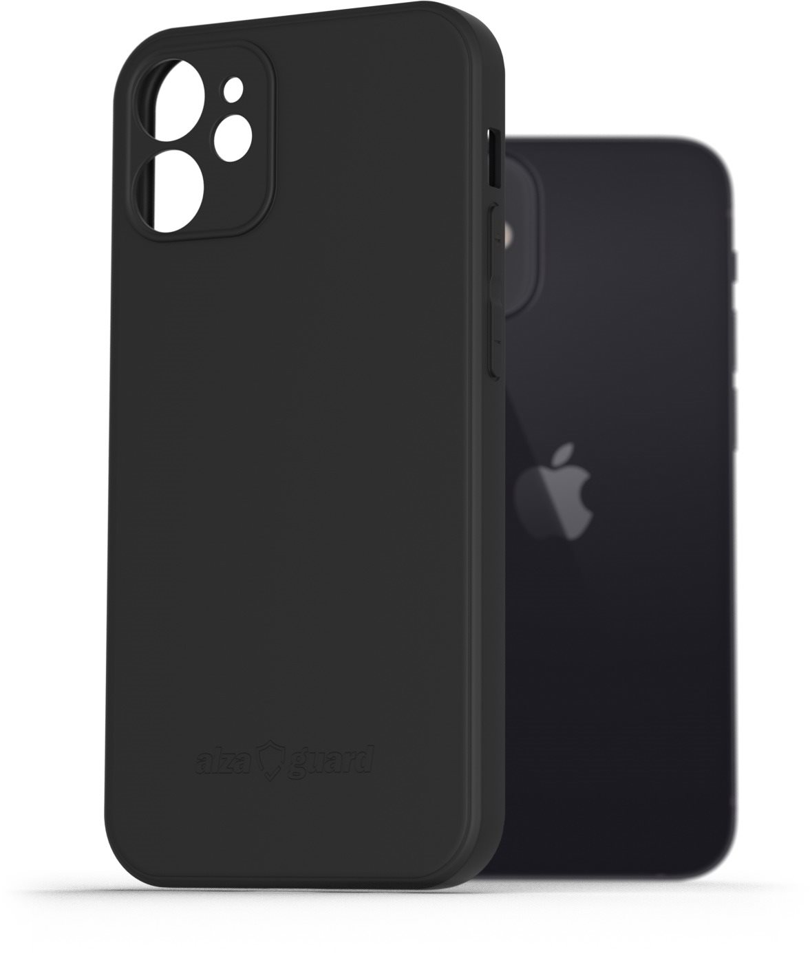 kompatibel AlzaGuard Matte TPU Case für das iPhone 12 Mini schwarz Image