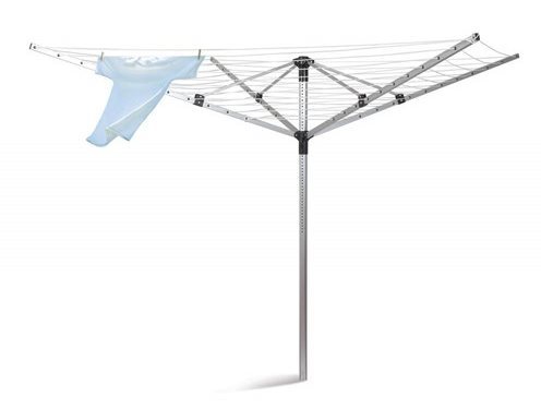 BRILANZ Wäschespinne mit 60 m Leine, 4 Arme