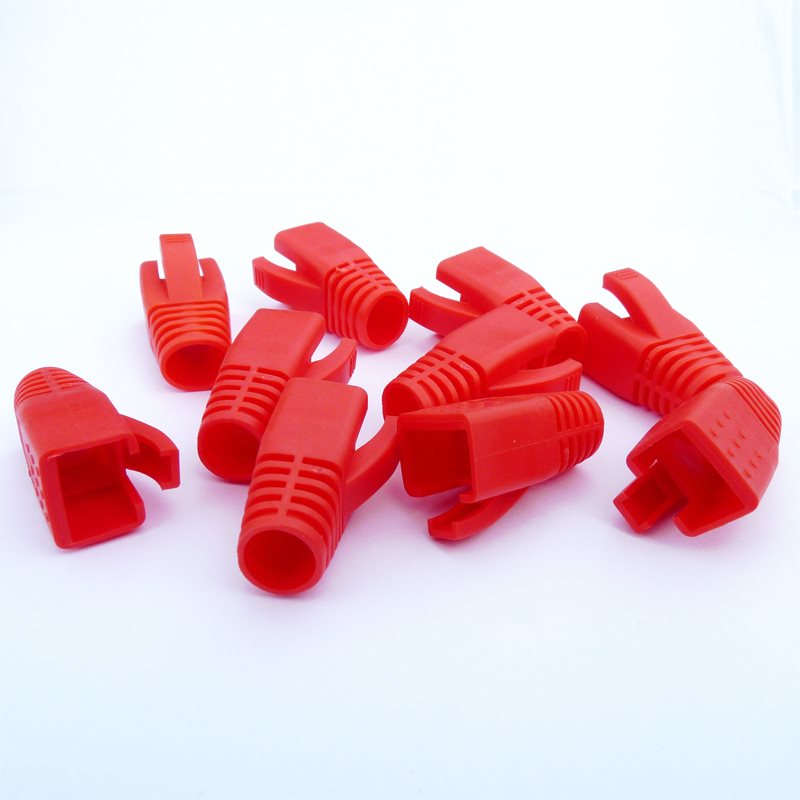 Datacom Huelse für RJ45-Stecker (CAT6A, CAT7) rot (10 Stück), 10 Stück Image
