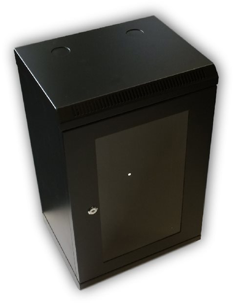 Datacom 10" 9U / 280 mm (Glas) schwarz