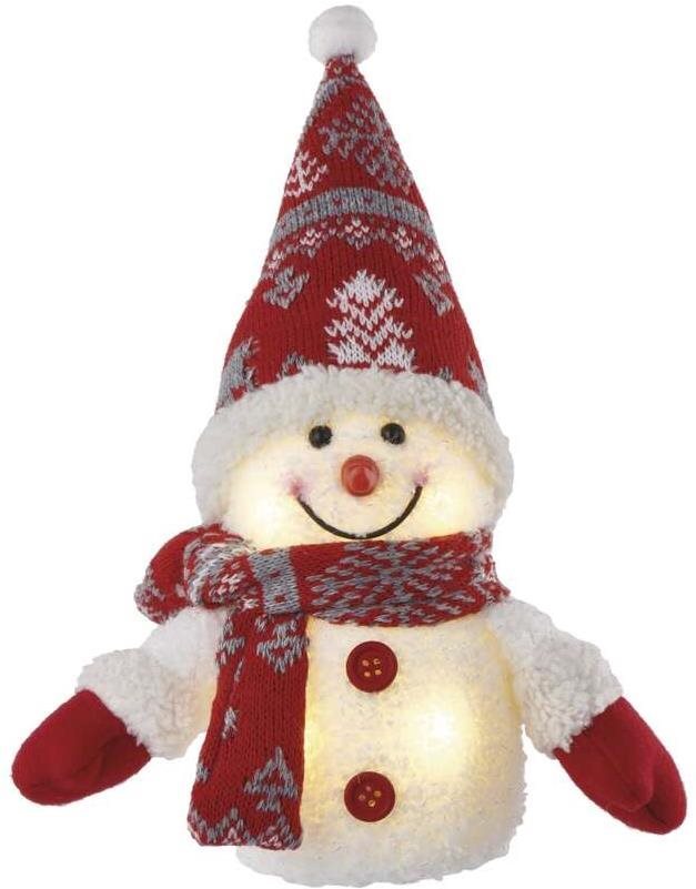 EMOS LED Weihnachtsschneemann leuchtend, 25 cm, 3x AAA, für innen, warmweiß Image
