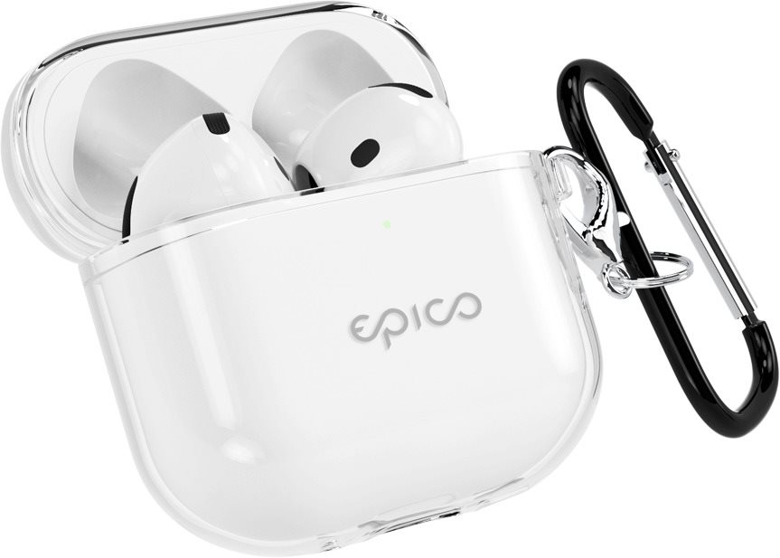 Epico Transparent Cover Airpods 4 - weiß transparent