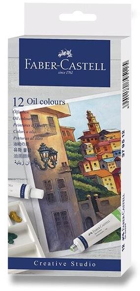 FABER-CASTELL Ölfarben in der Tube, 12 Farben