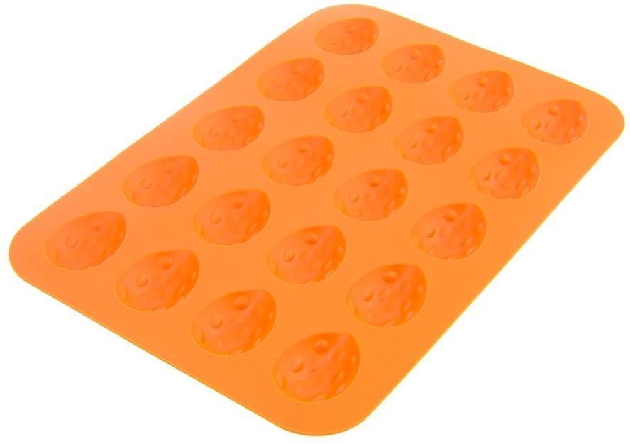 Silikon Backform NÜSSE 20 ORANGE, 20 Stk