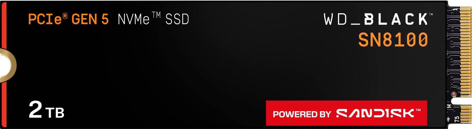 WD_BLACK SN8100 NVMe SSD POWERED BY SANDISK 2 TB Image