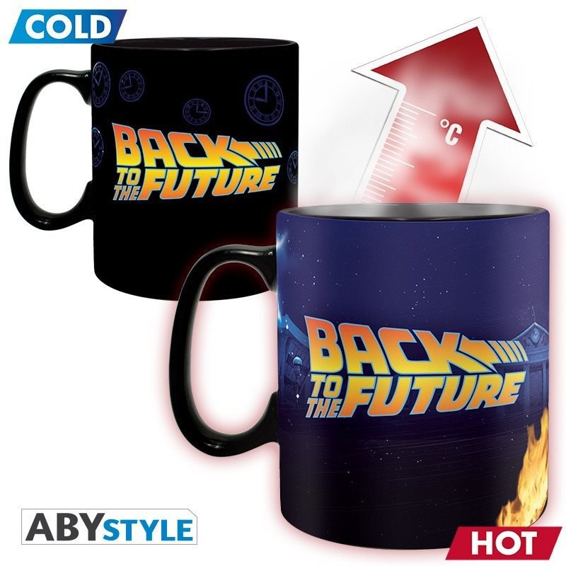 Back To The Future - Time Machine - Verwandelnder Becher, 1 Stk